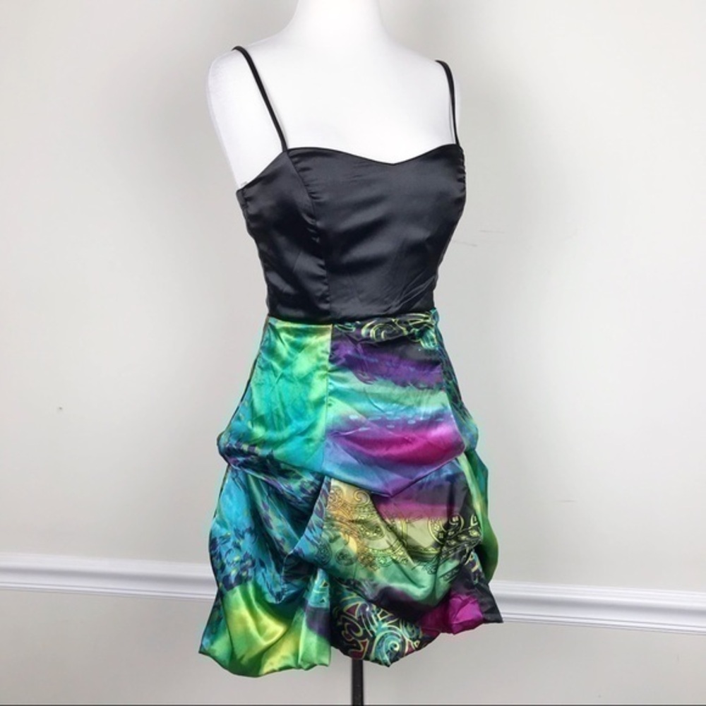 Speechless Strapless Floral Skirt Cocktail Dress